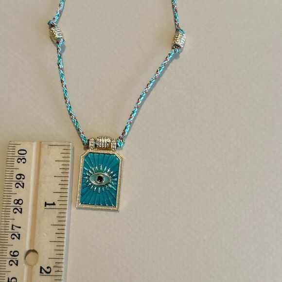 Boho evil eye necklace M1053 - Picture 4 of 4